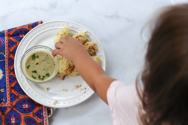 Easy baked cauliflower tots