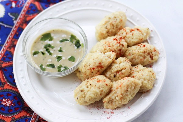 Easy baked cauliflower tots