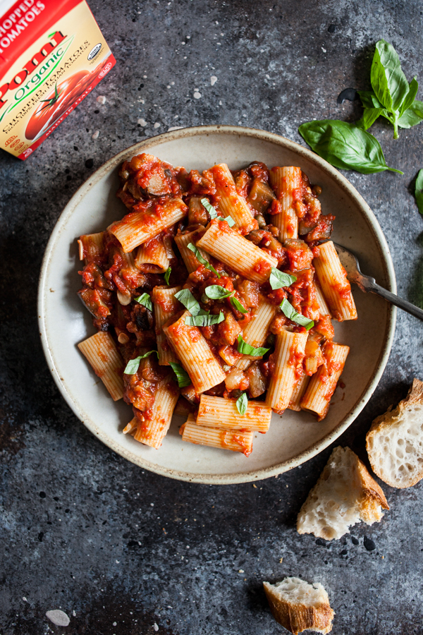 Vegan Rigatoni Alla Norma | The Full Helping