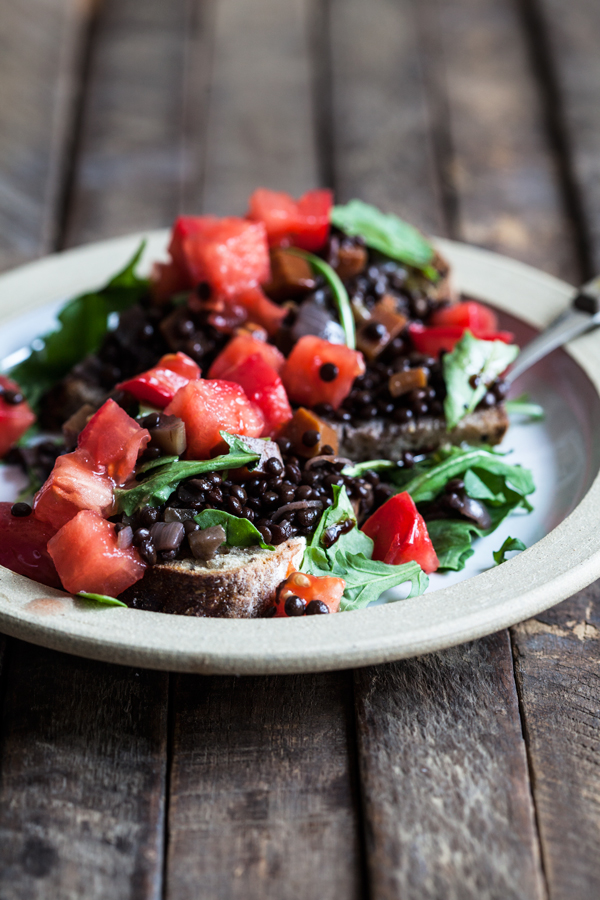 Braised Lentils on Toast | The Full Helping