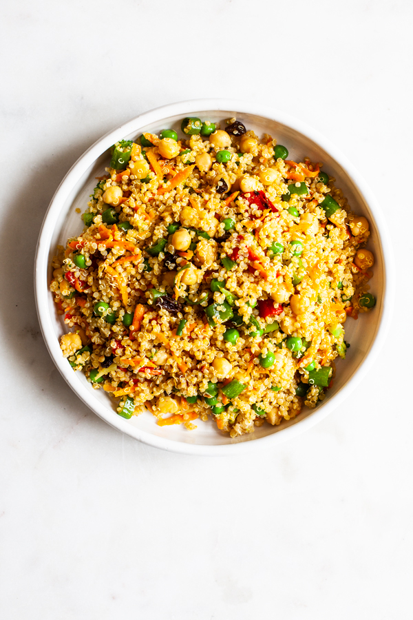 Low-Key Curried Quinoa Lunch Salad | The Full Helping