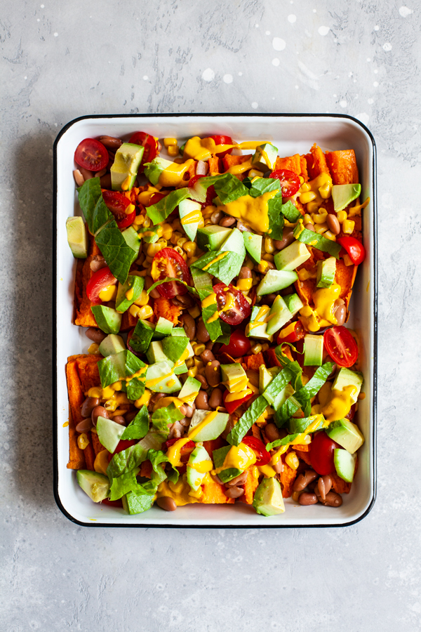 Ali Maffucci's Sweet Potato Skin Nachos | The Full Helping