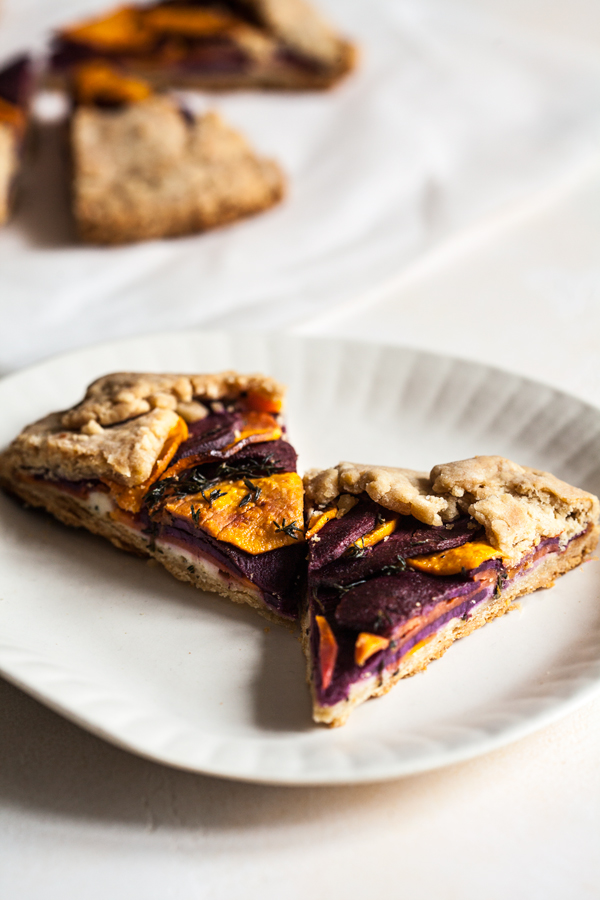 Sweet Potato Spelt Galette with Cashew Cheese | The Full Helping