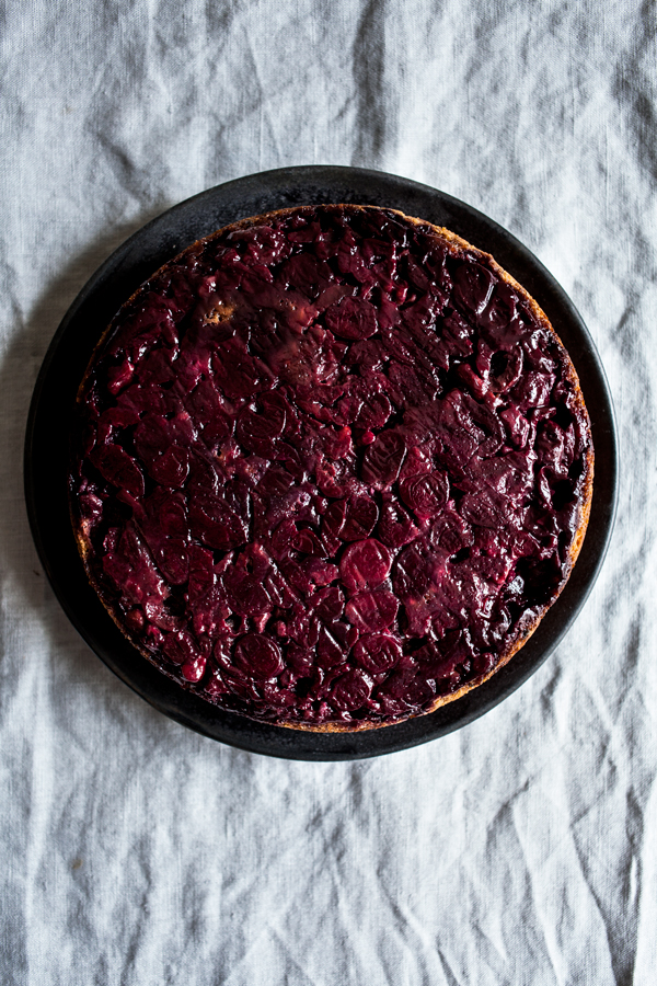 Wholesome Sweet Cherry Upside Down Cake | The Full Helping