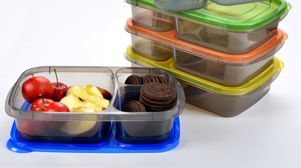 Fruit and Oreos in a Bento container.